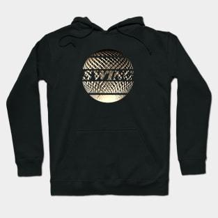 Golden disco ball with the inscription "Swing". Hoodie